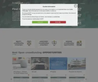 Findcrowdfunding.com(Explorecrowdfunding investment opportunities and 88 crowdfunding platforms to invest in) Screenshot