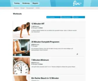 Fin.de(Fitness im Netz) Screenshot