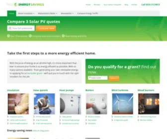 Findenergysavings.co.uk(Energy Saving Solutions For The Home) Screenshot