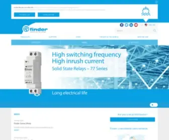 Findernet.com(Relais, timers, bewegingsmelders, dimmers, thermostaten) Screenshot