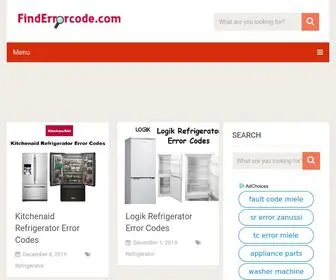 Finderrorcode.com(Aeg) Screenshot