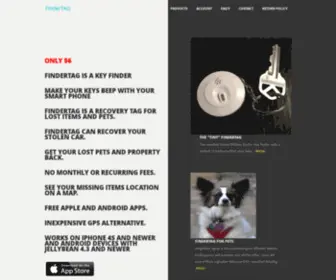 Findertag.com(GPS tracking alternative and key finder) Screenshot