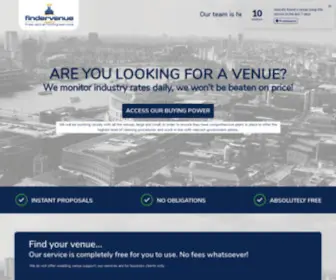 Findervenue.com(TRY OUR FREE VENUE FINDER CONCIERGE SERVICE) Screenshot