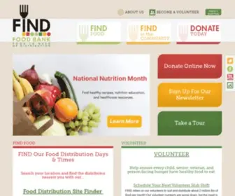 Findfoodbank.org(FIND Food Bank) Screenshot