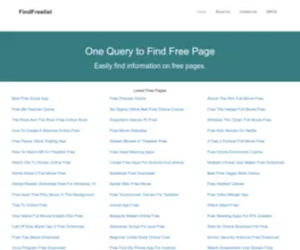 Findfreelist.com(Findfreelist) Screenshot