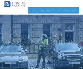 Findfreeparking.co.uk(Find Cheap and Free Parking in London) Screenshot