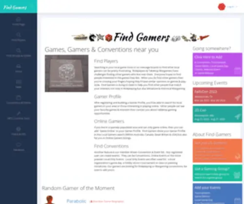 Findgamers.us(Find Gamers) Screenshot