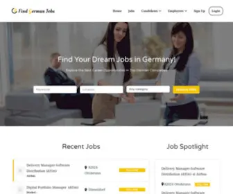 Findgermanjobs.com(WordPress) Screenshot