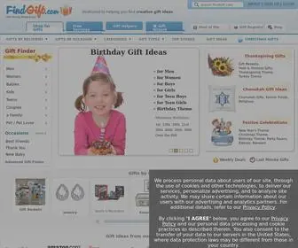 Findgift.com(Find Unique Gift Ideas and Creative Gifts) Screenshot