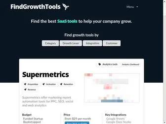 Findgrowthtools.com(Find Growth Tools) Screenshot