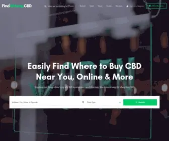 Findhempcbd.com(Find CBD Stores) Screenshot