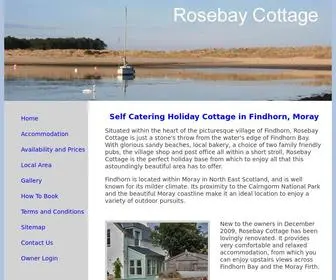 Findhornholidaycottage.co.uk(A self catering holiday cottage in Findhorn. Rosebay Cottage) Screenshot