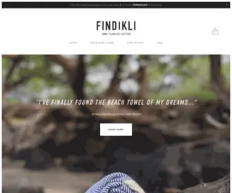 Findiklidesign.com(Handcrafted Turkish Peshtemal Towels & Blankets) Screenshot