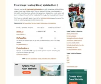 Findimagehost.com(Best Free Image Hosting Sites Reviewed) Screenshot