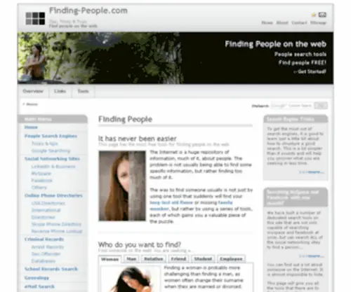 Finding-People.com(Find people on the web) Screenshot