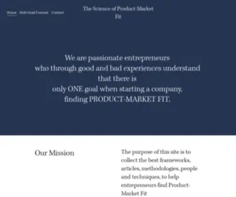 Finding-Productmarketfit.com(The Science of Product) Screenshot