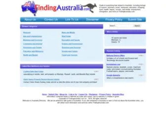 Findingaustralia.com(Australia Web Directory) Screenshot