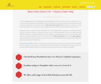 Findingdebthelp.com(Citizens Debt Help) Screenshot
