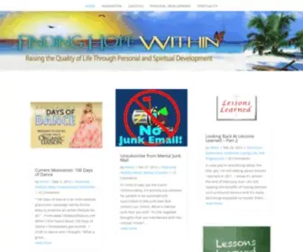 Findinghopewithin.com(Finding Hope Within) Screenshot