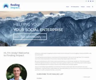 Findingimpact.com(Helping you scale your social enterprise) Screenshot