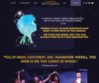 Findingneverlandthemusical.com(Finding Neverland the Musical) Screenshot