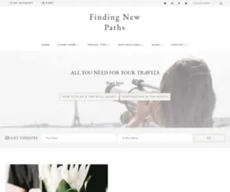 Findingnewpaths.com(Travel and Lifestyle Blog) Screenshot