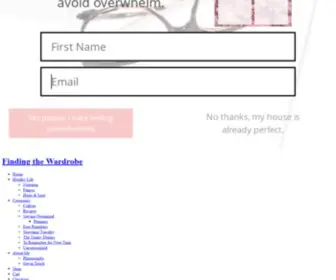 Findingthewardrobe.com(Finding the Wardrobe) Screenshot