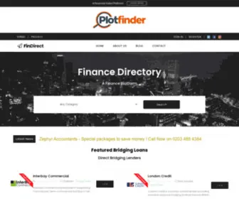 Findirect.co.uk(Business Finance Directory List) Screenshot