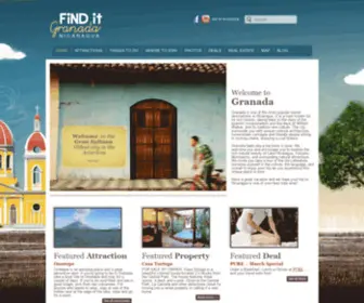 Finditgranada.com(Granada Nicaragua Travel) Screenshot