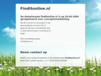 Finditonline.nl(De domeinnaam/concept) Screenshot