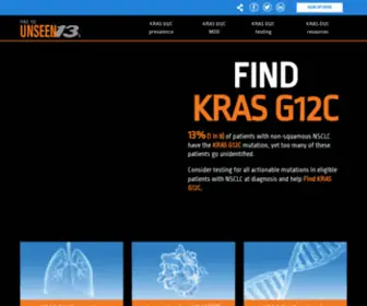 Findkrasg12C.com(Prevalence & Suggested Testing for KRAS G12C Mutation in NSCLC) Screenshot