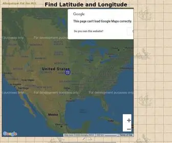 Findlatitudeandlongitude.com(Find Latitude and Longitude) Screenshot