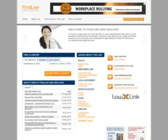 Findlaw.co.nz(FindLaw New Zealand) Screenshot