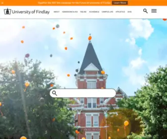 Findlay.edu(University of Findlay) Screenshot