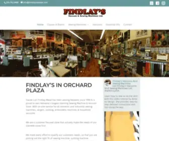 Findlaysvacsew.com(Findlay's Vacuum and Sewing Machines) Screenshot