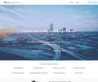 Findlegalvendors.com(Legal Vendor Directory) Screenshot