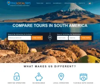 Findlocaltrips.com(Local Tours in South America at Local Prices) Screenshot