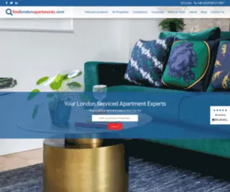 Findlondonapartments.com(Serviced apartments in London) Screenshot