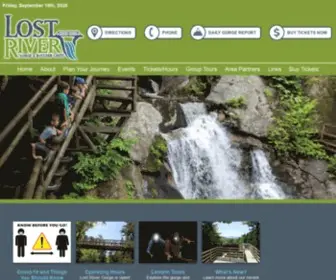 Findlostriver.com(Lost River Gorge and Boulder Caves) Screenshot