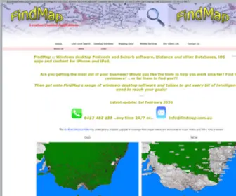 Findmap.com.au(Mapping Software) Screenshot