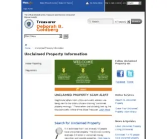 Findmassmoney.com(Massachusetts Unclaimed Property) Screenshot