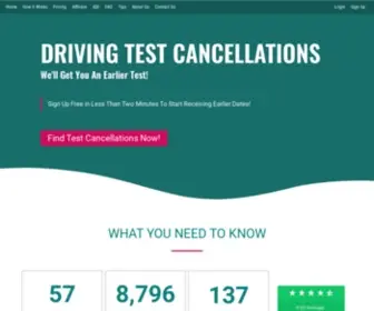 Findmeadrivingtest.co.uk(Driving Test Cancellations) Screenshot