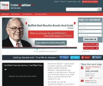 Findmeanadvisor.com(Certified Financial Planner) Screenshot