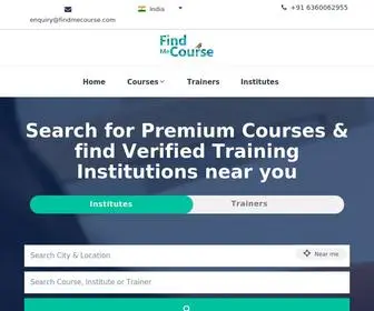 Findmecourse.com(Find Me Course) Screenshot