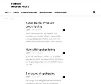 Findmedropshippers.com(Find me dropshippers) Screenshot