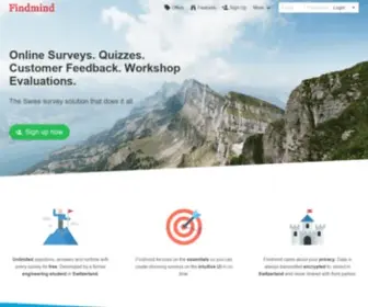 Findmind.ch(Online Umfragen) Screenshot
