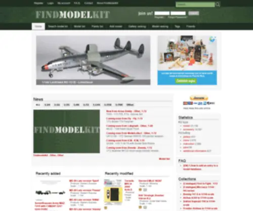 Findmodelkit.com(Scale model) Screenshot