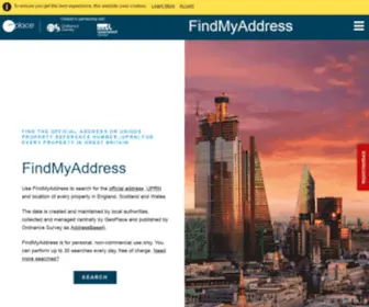 Findmyaddress.co.uk(FindMyAddress) Screenshot