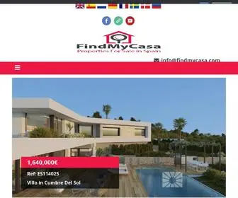 Findmycasa.com(Home) Screenshot