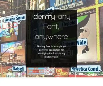 Findmyfont.com(Find My Font) Screenshot